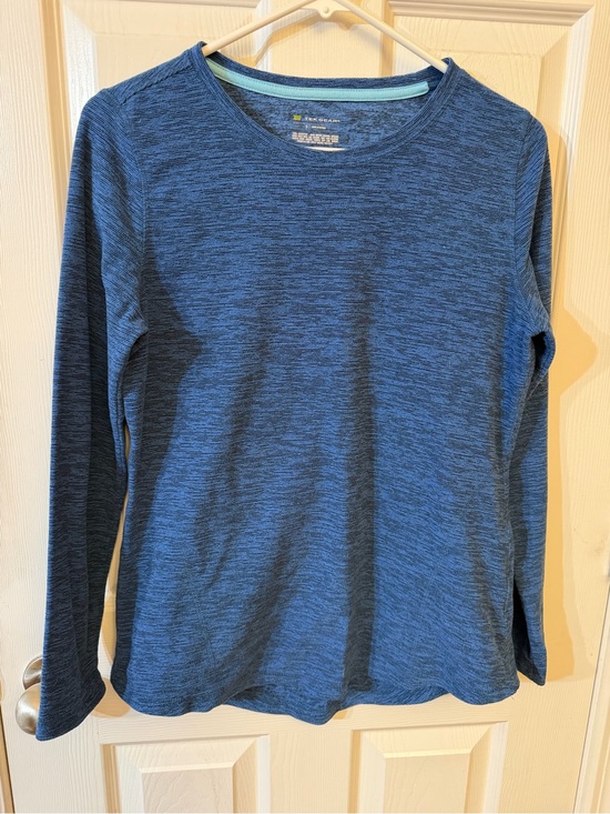 tek gear Tops - Women's Long Sleeve Heathered Blue Tek Gear shirt